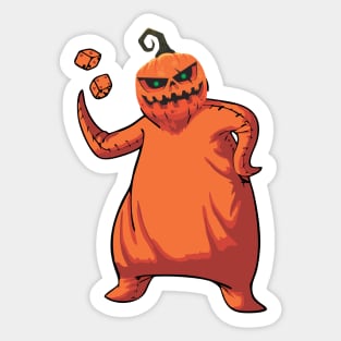 Pumkin Oogie Boogie Halloween Sticker